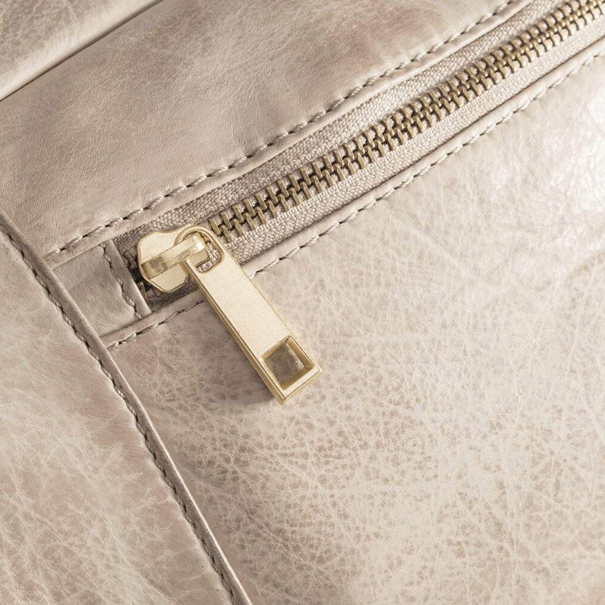 Bæltetaske XL MIRA – Sand / Gold - VIAMAJA.DK