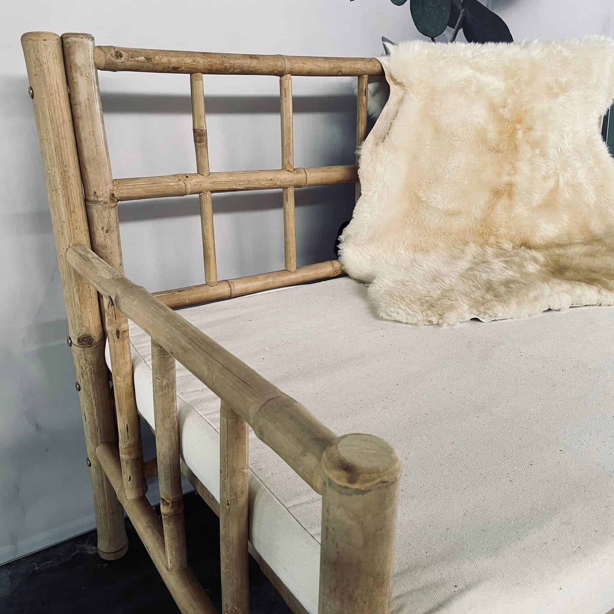 Bambus sofa og lænestol - AFHENTER TILBUD - VIAMAJA.DK