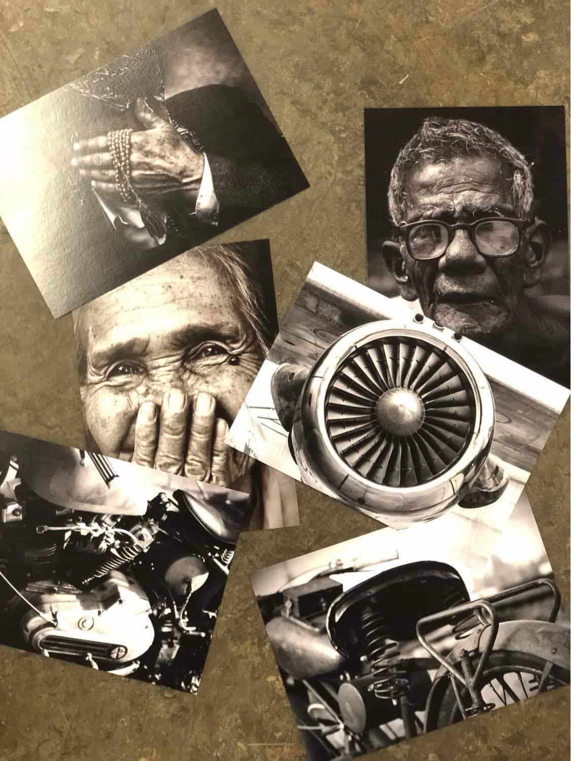 Billede pakke : Sort / Hvid - A5 - 6stk - VIAMAJA.DK