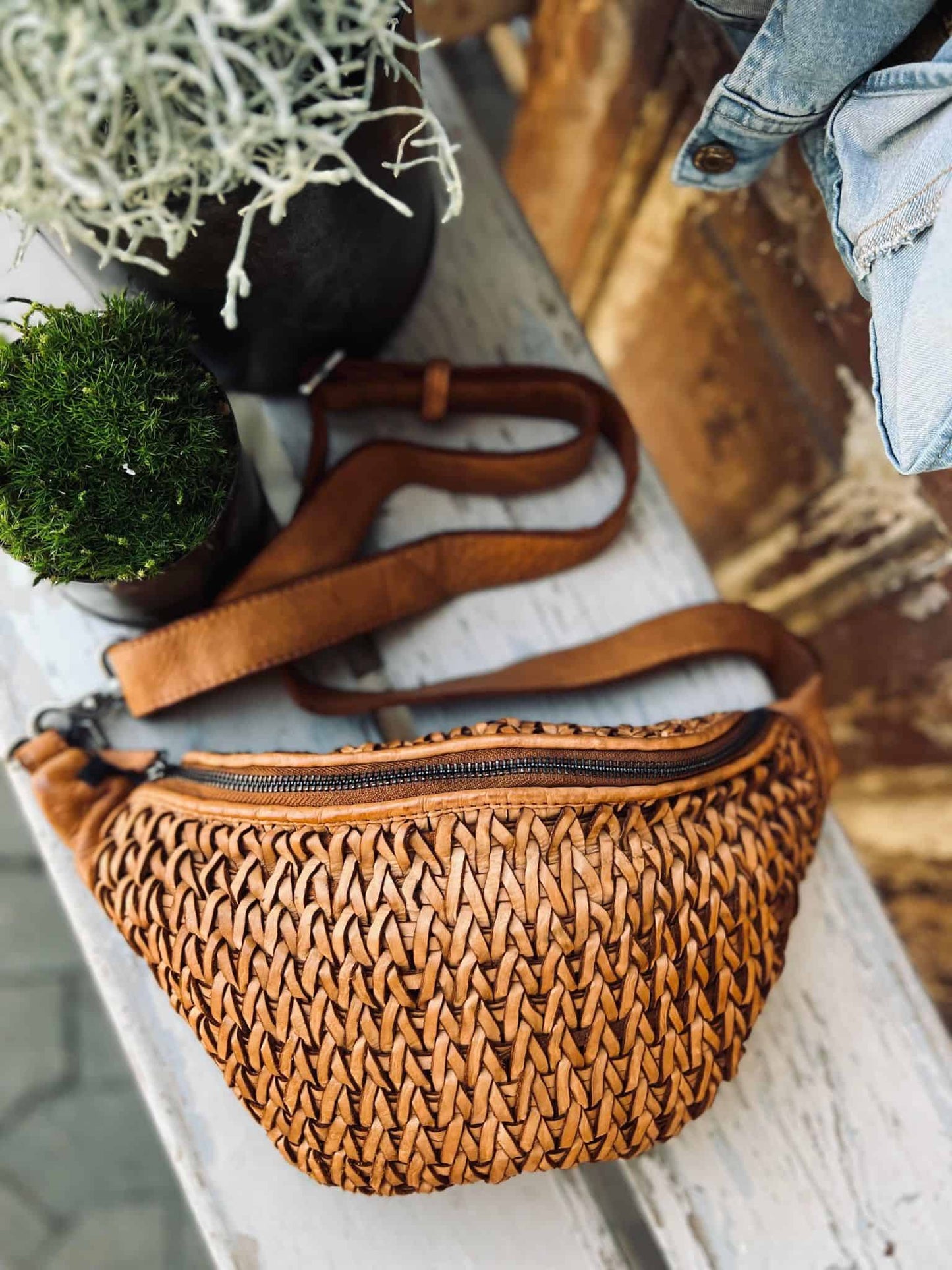 Bumbag Deluxe - Cognac flet - VIAMAJA.DK