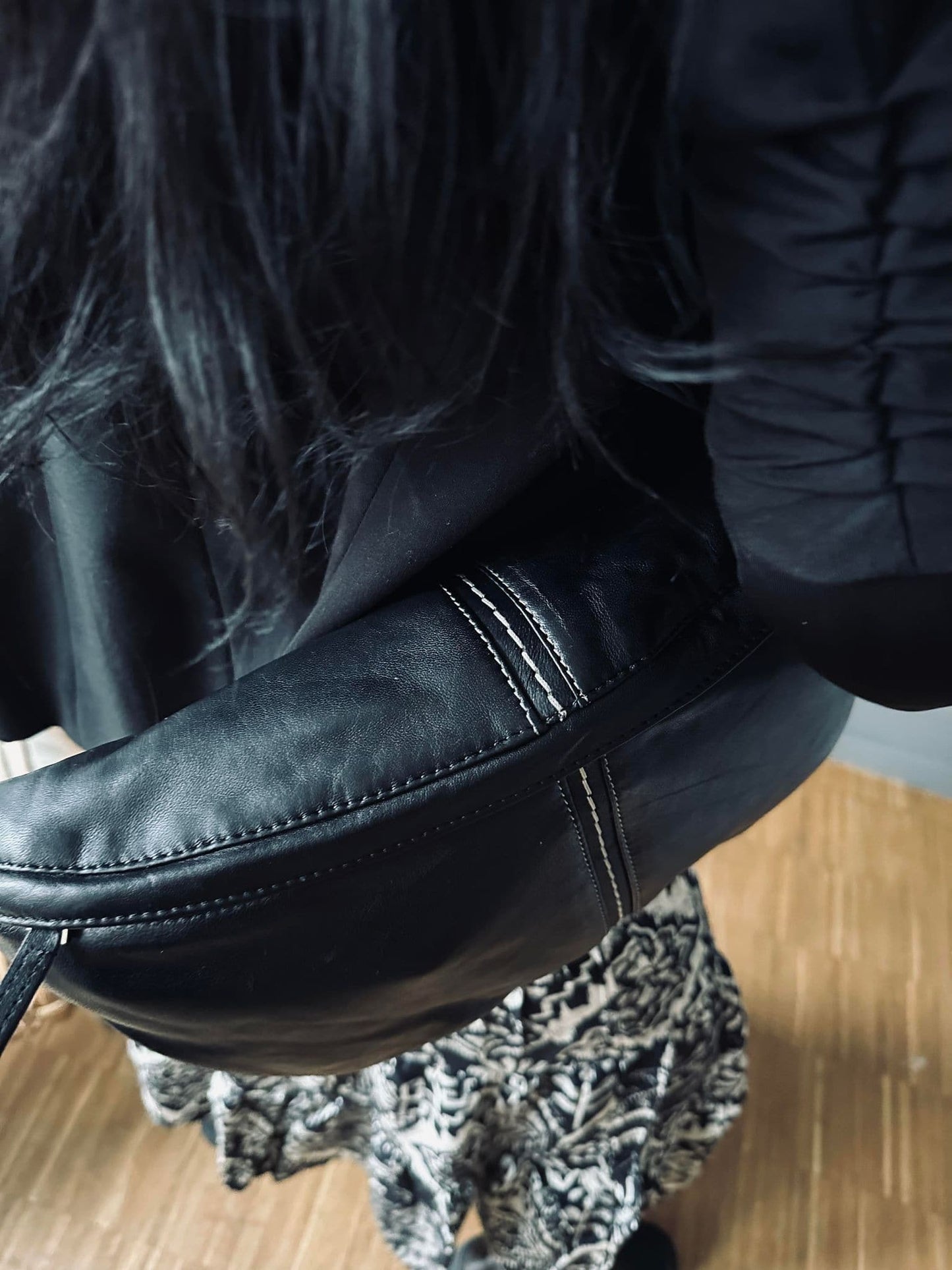 Bumbag m. kontrast – XL Black - VIAMAJA.DK