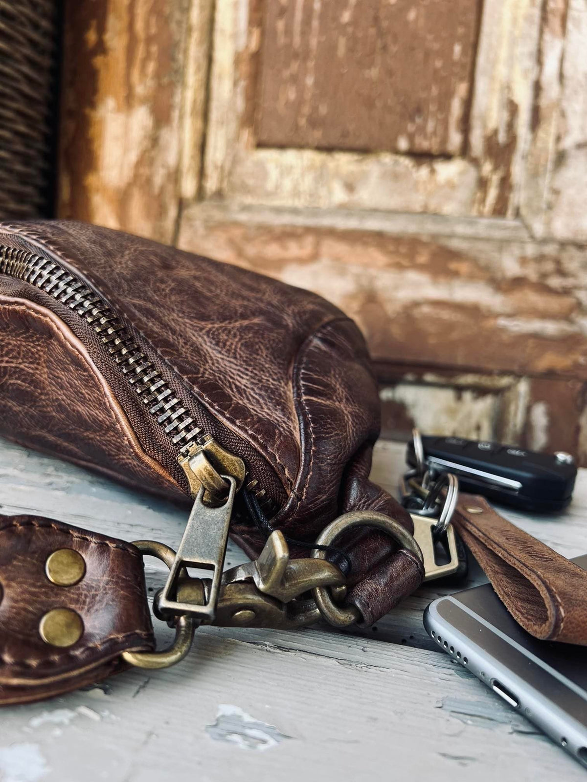 Bumbag SITA BROWN - lækker kraftig læder - VIAMAJA.DK