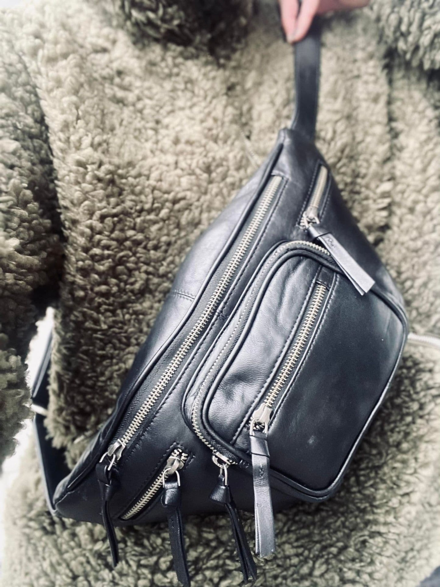 Bumbag - VINTAGE Black / Silver - VIAMAJA.DK
