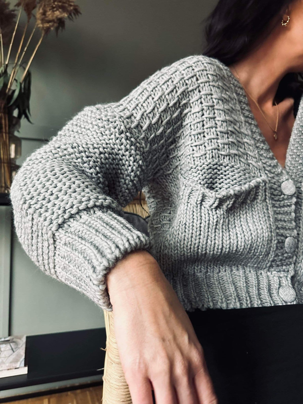 Cardigan Molly Grå - VIAMAJA.DK