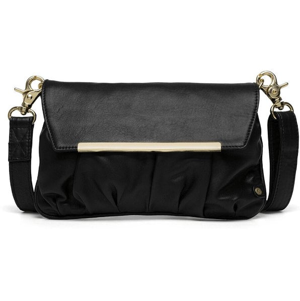 Clutch JULIA – Black / gold - VIAMAJA.DK