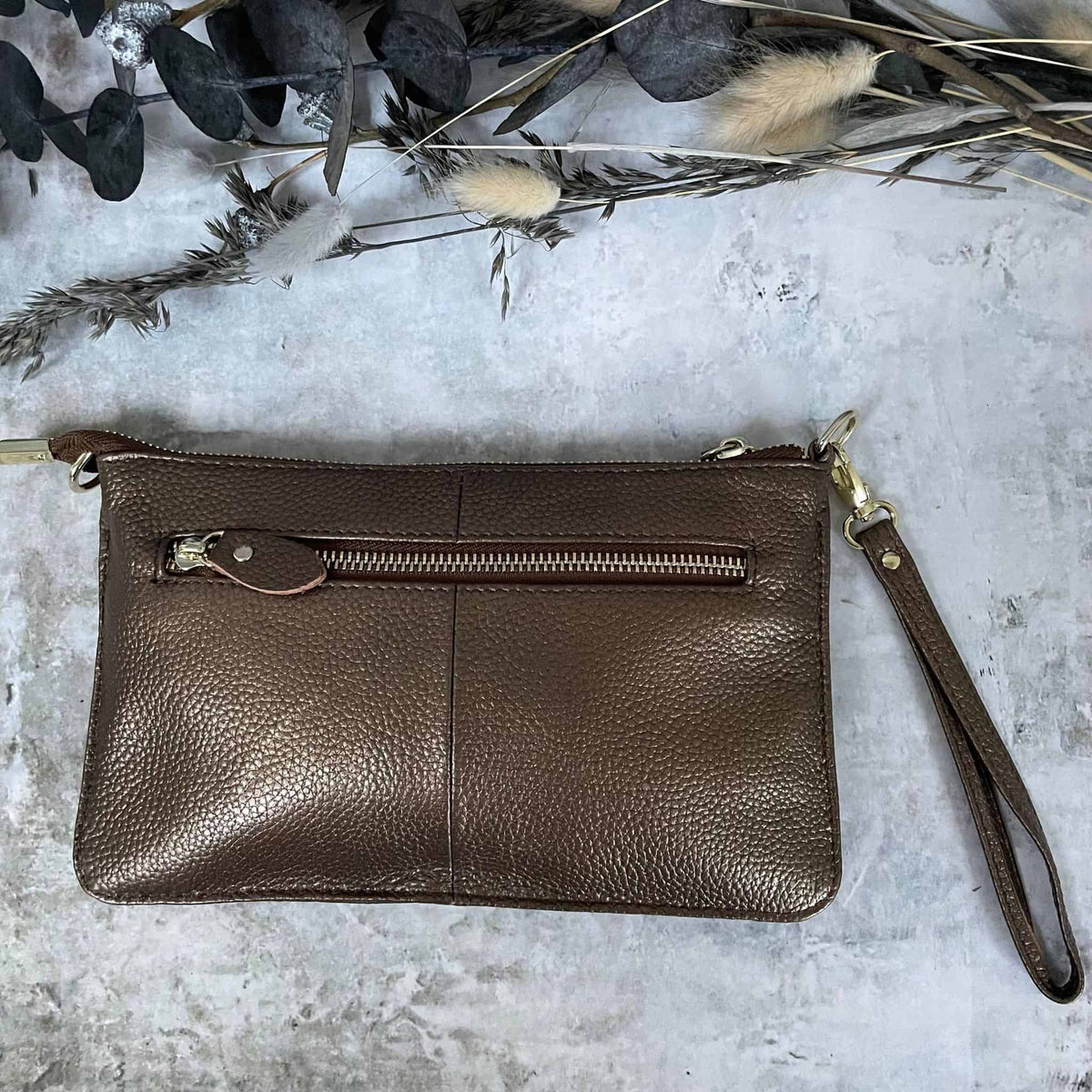 Clutch / taske OFELIA - Bronze - VIAMAJA.DK