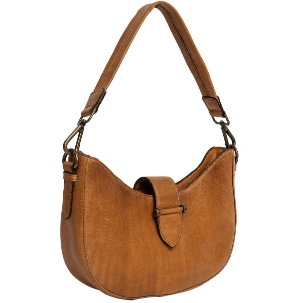 Crossbody GAJA cognac – Lang taskerem medfølger - VIAMAJA.DK