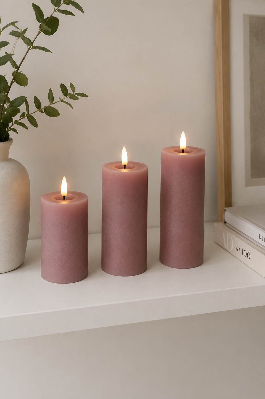 Bloklys Rosa - Flere størrelser