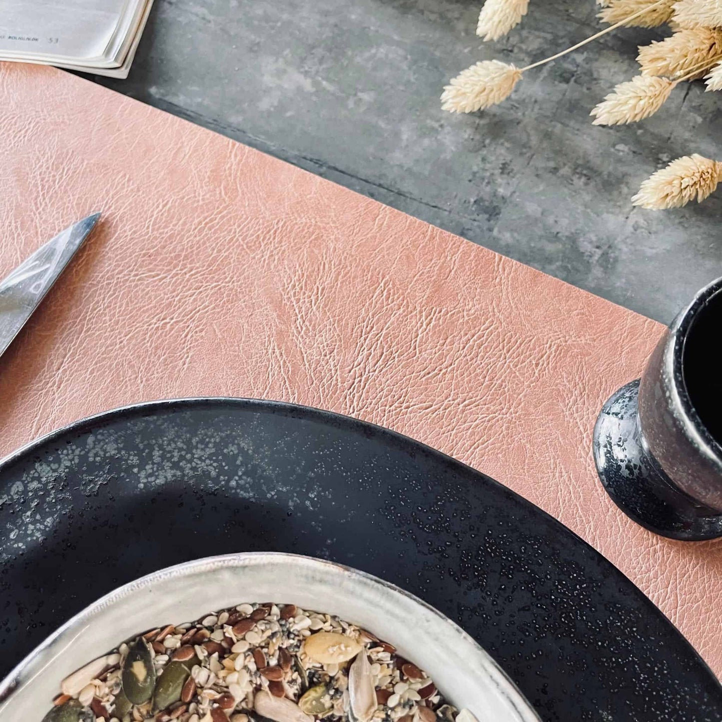 Dækkeserviet struktur 30x45cm - Coral - VIAMAJA.DK