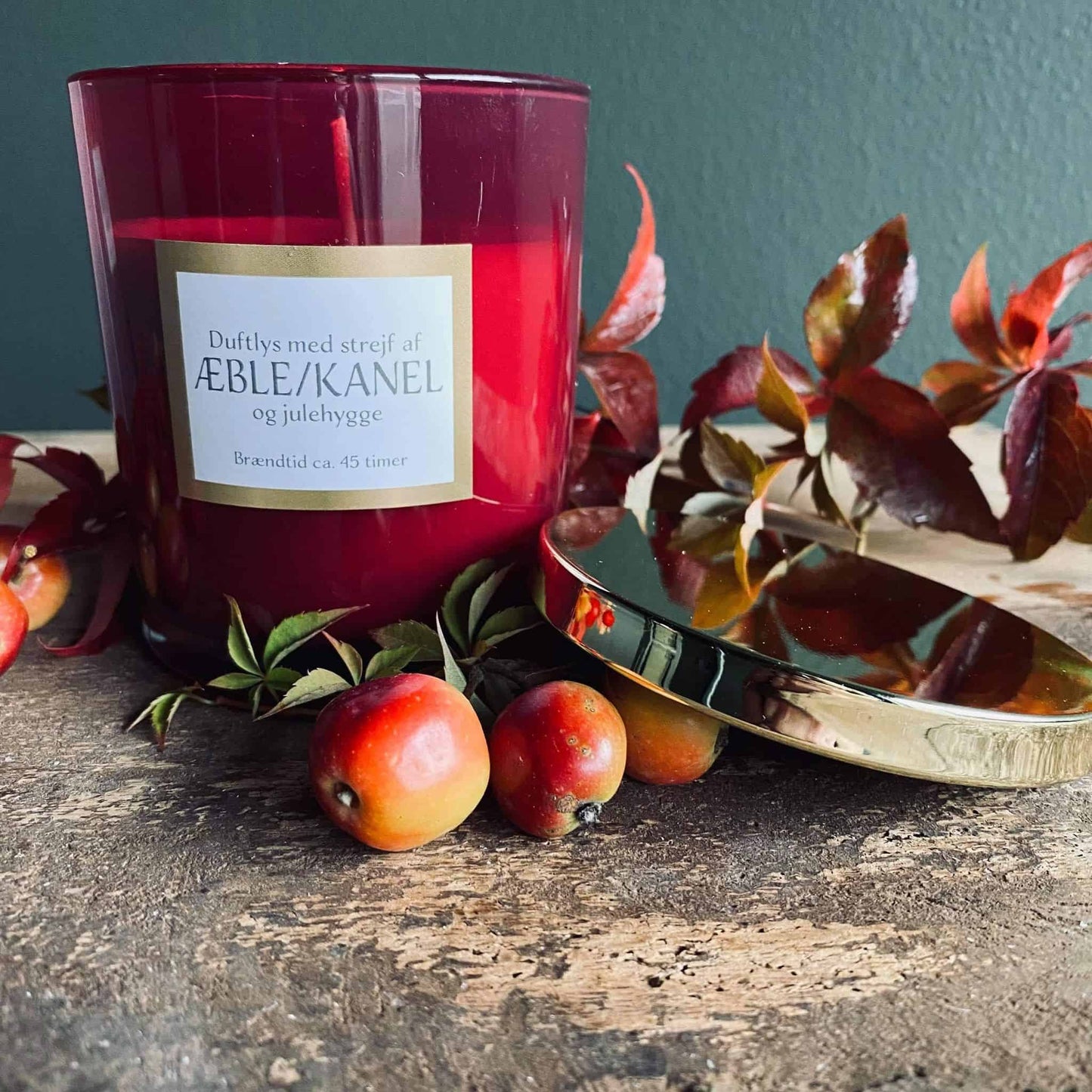 Duftelys - Jul æble og kanel - VIAMAJA.DK