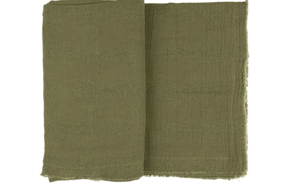 Dug dobbeltvævet oliven - B: 140 L: 250 - VIAMAJA.DK