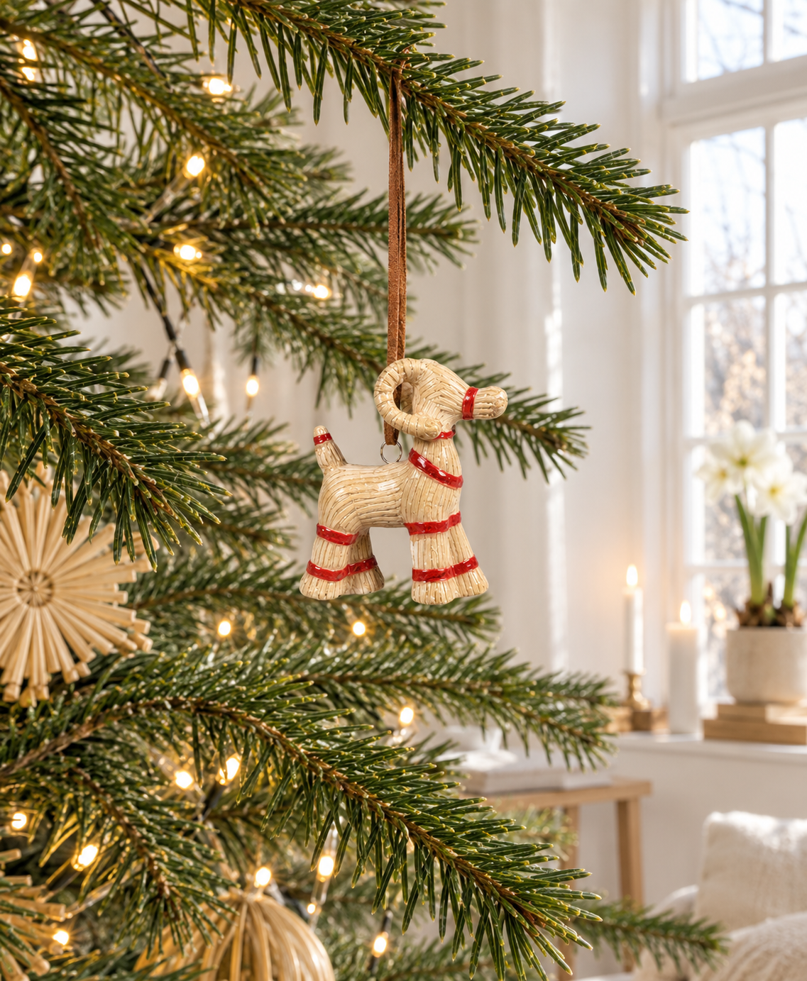 Juleophæng – natur og rød