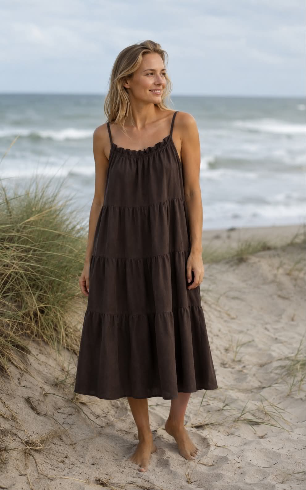 Sommerkjole Velina moro brown