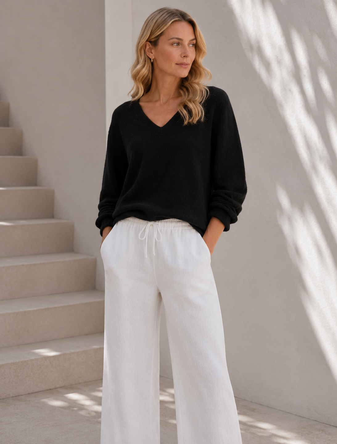 Bluse Dagmar super blød kvalitet – Black