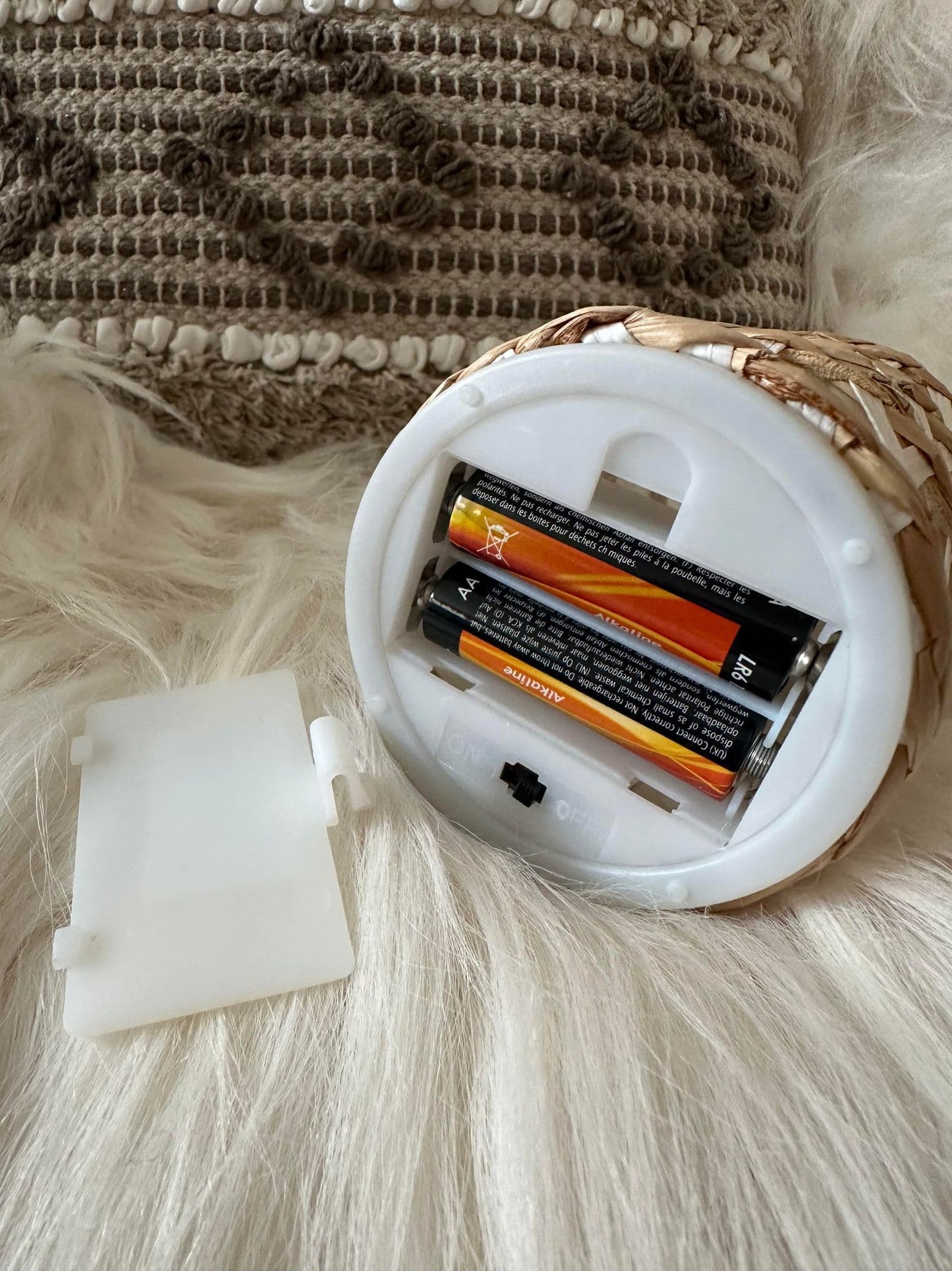 Flaske med led lys – White - VIAMAJA