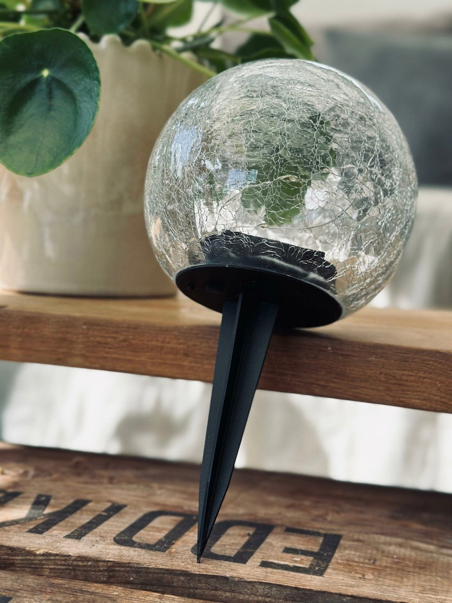 Glasbollar med solceller - Set om 3 st - VIAMAJA.DK