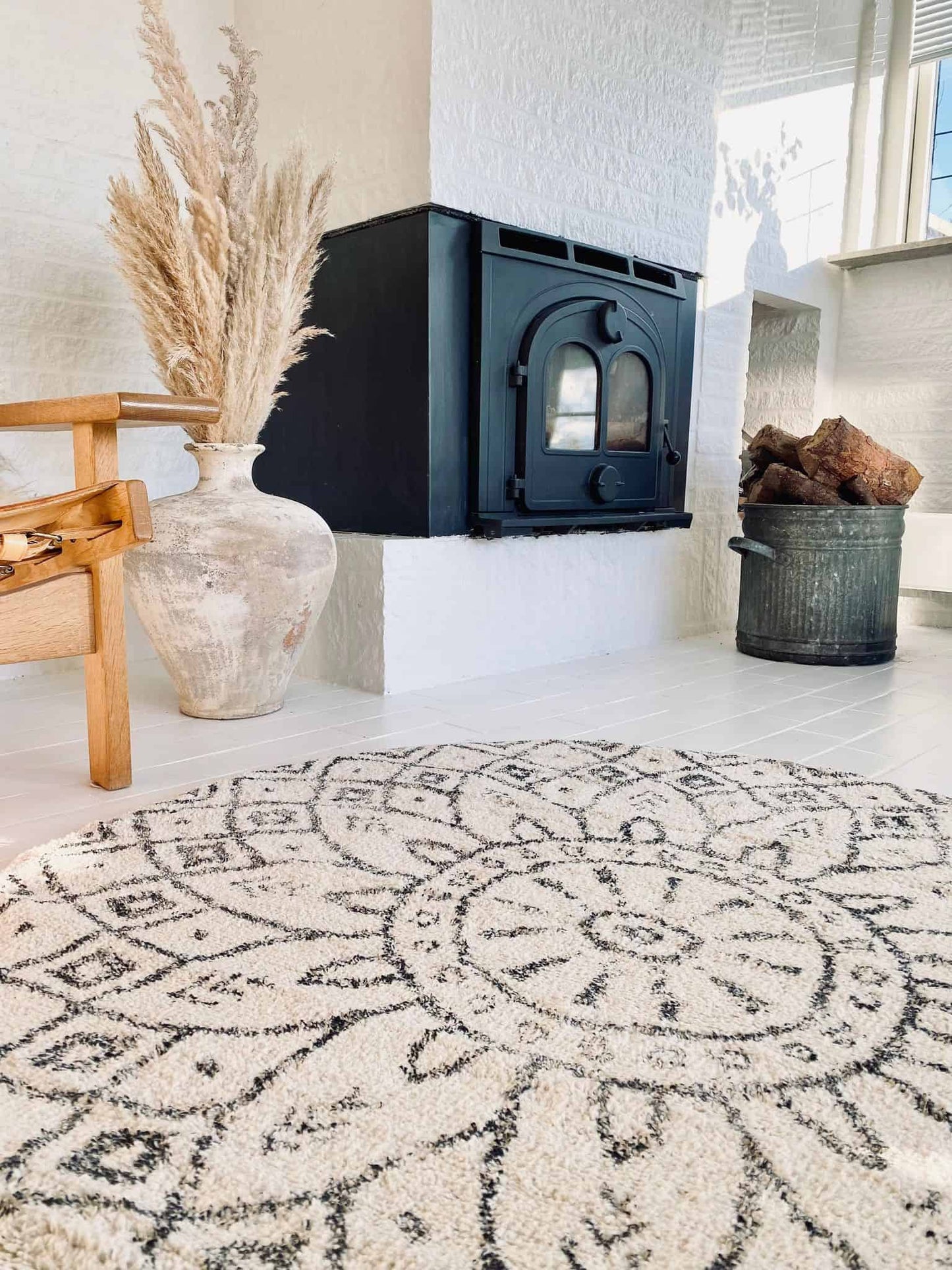 Gulvtæppe BOHEME dia 120cm - VIAMAJA.DK