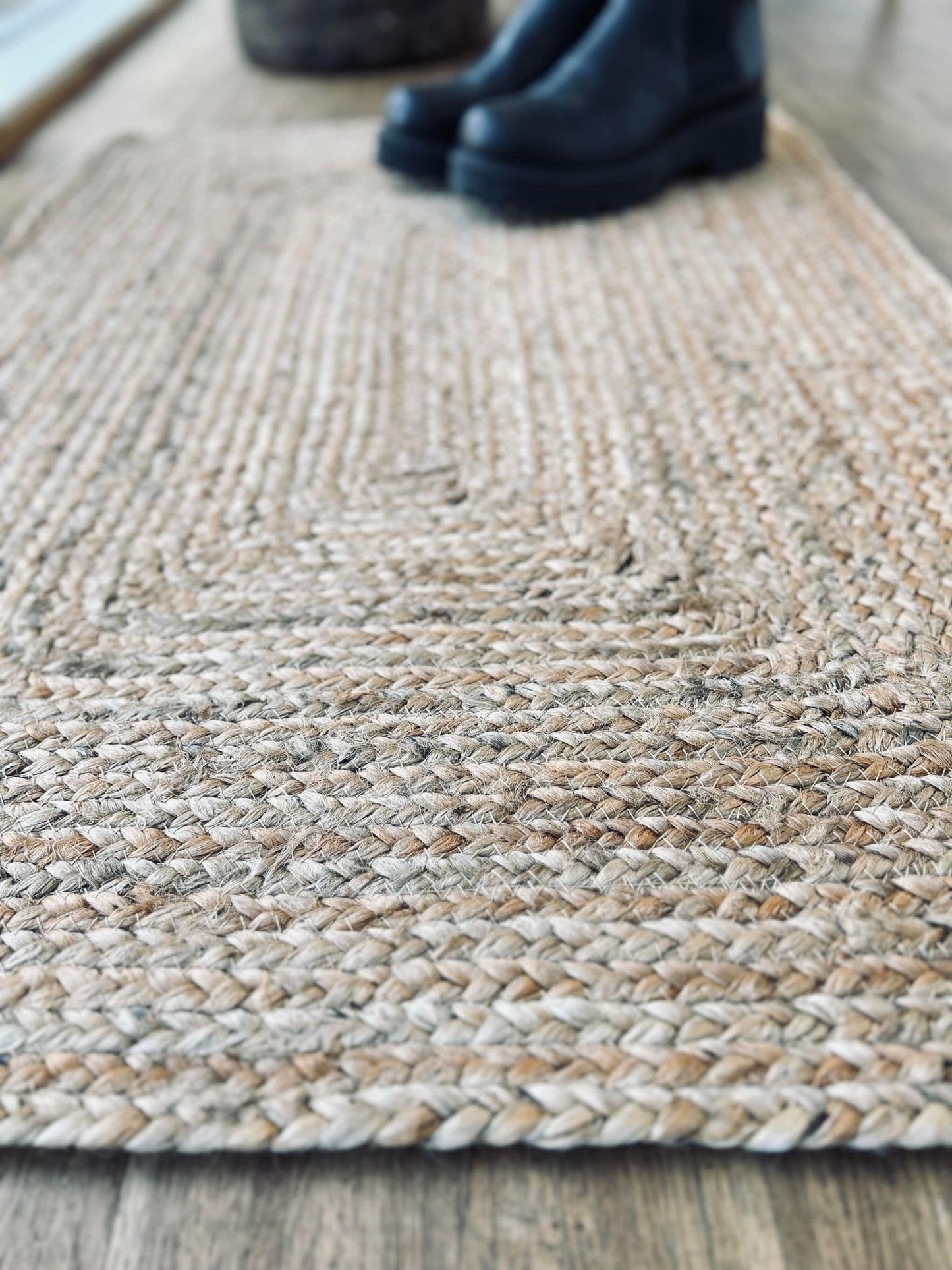 Gulvtæppe i jute - Måtte 60x90cm - VIAMAJA.DK