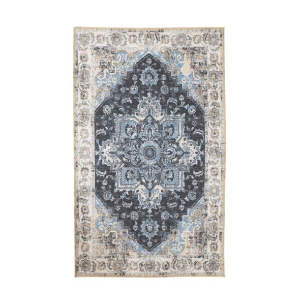 Gulvtæppe Vintagelook - 160x230cm Blå - VIAMAJA.DK