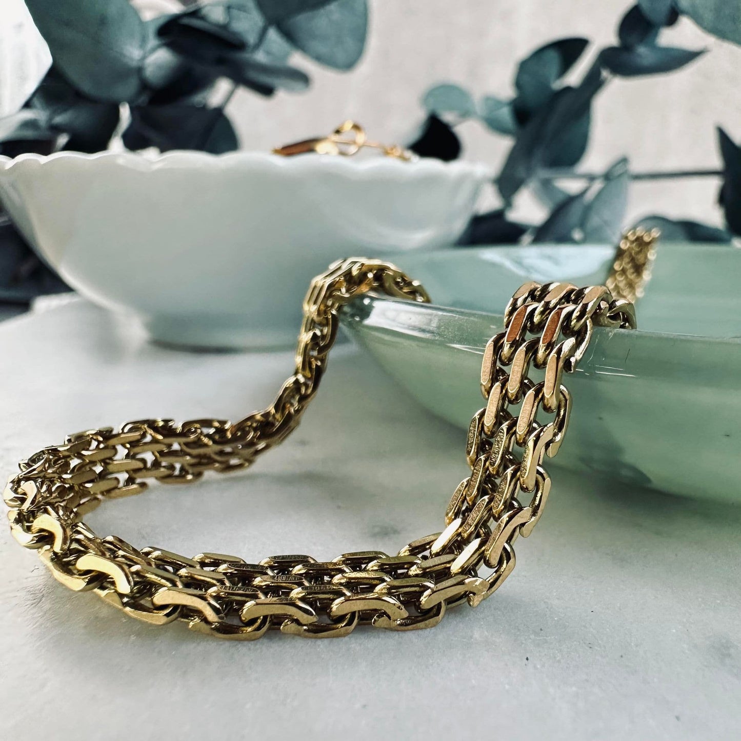 Halskæde Nelly forgyldt – Vandfast - VIAMAJA.DK