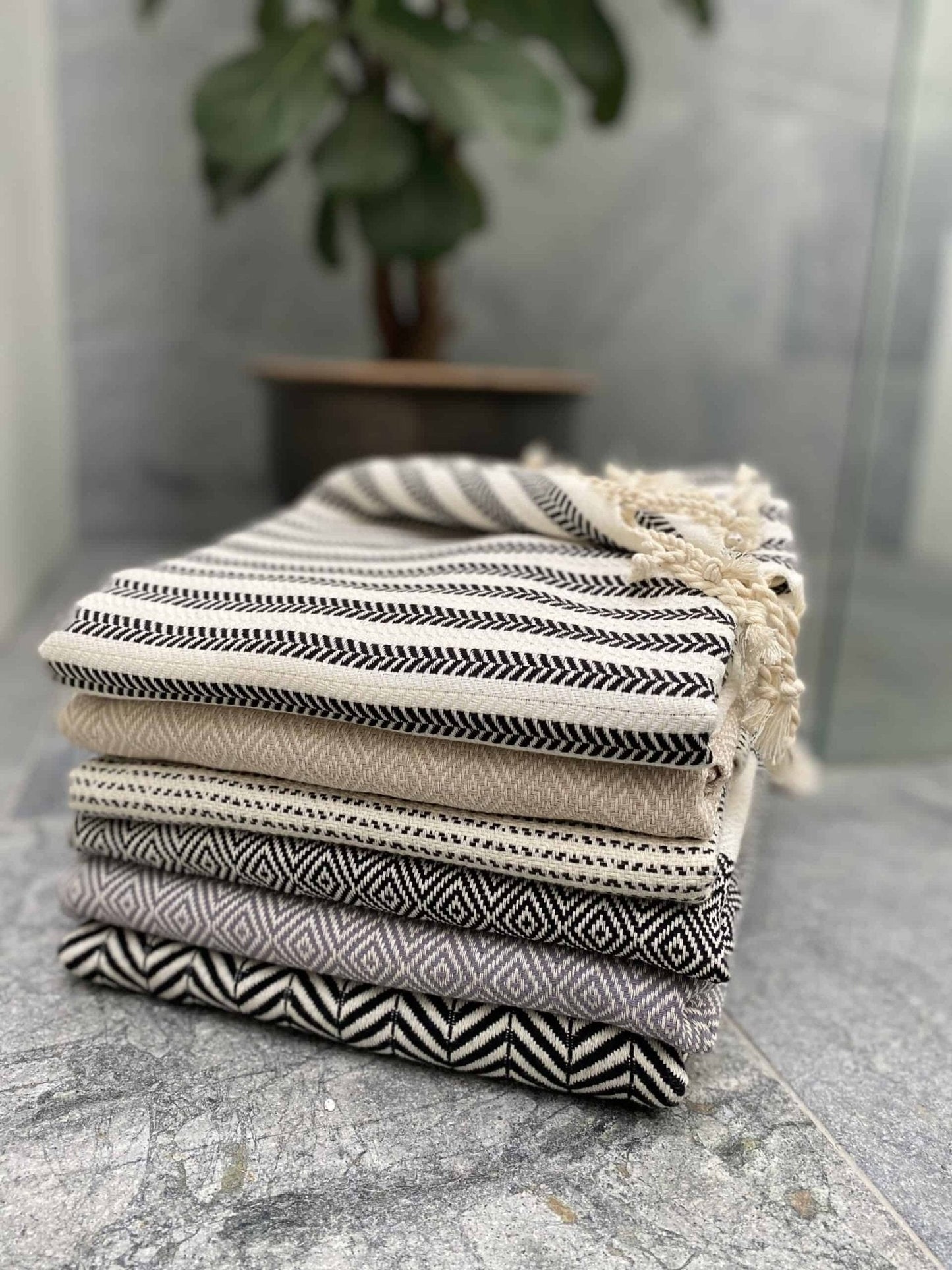 Hamam håndklæde – Dot – 50×100 - VIAMAJA.DK