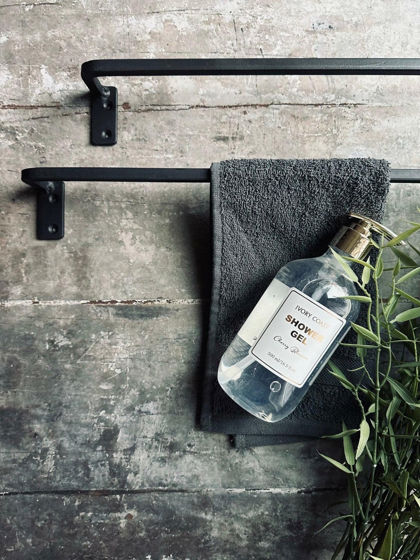 Håndklædeholder - Black 80cm - VIAMAJA.DK