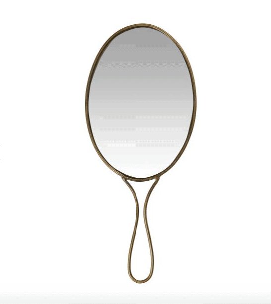 Håndspejl oval - VIAMAJA.DK