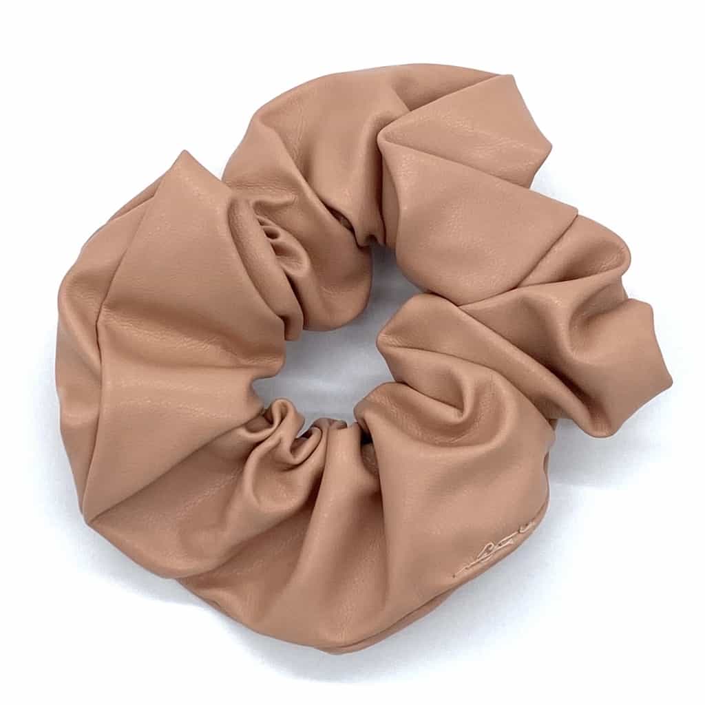 Hår elastik – Scrunchie Rose læder - VIAMAJA.DK