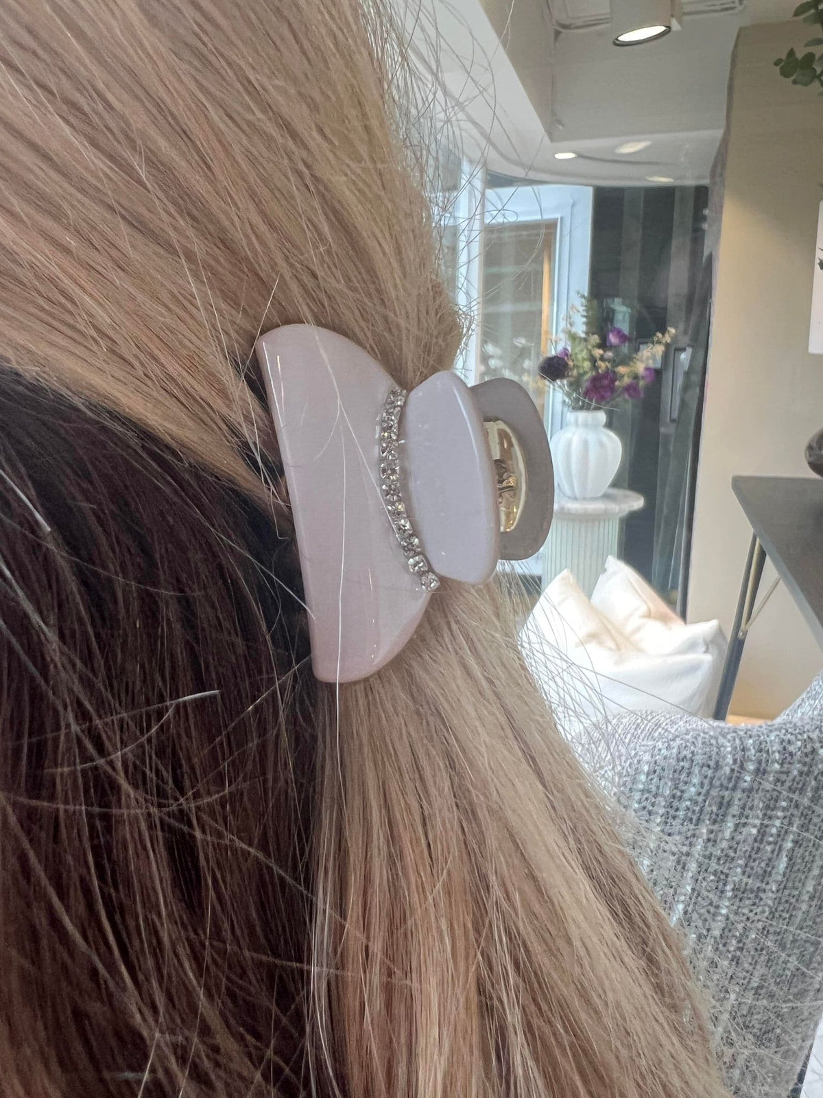 Hårklemme Deluxe London Latte mini - VIAMAJA.DK