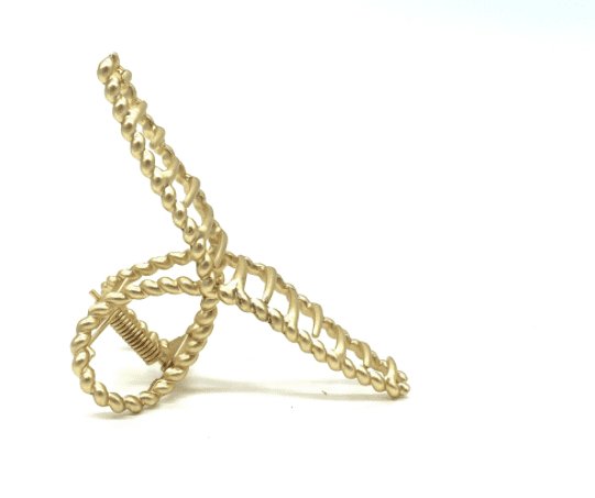 Hårklemme snoet Delli guld - VIAMAJA.DK