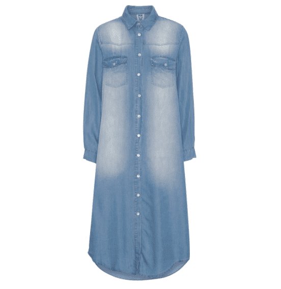 Jeans skjorte - Lang model - VIAMAJA.DK