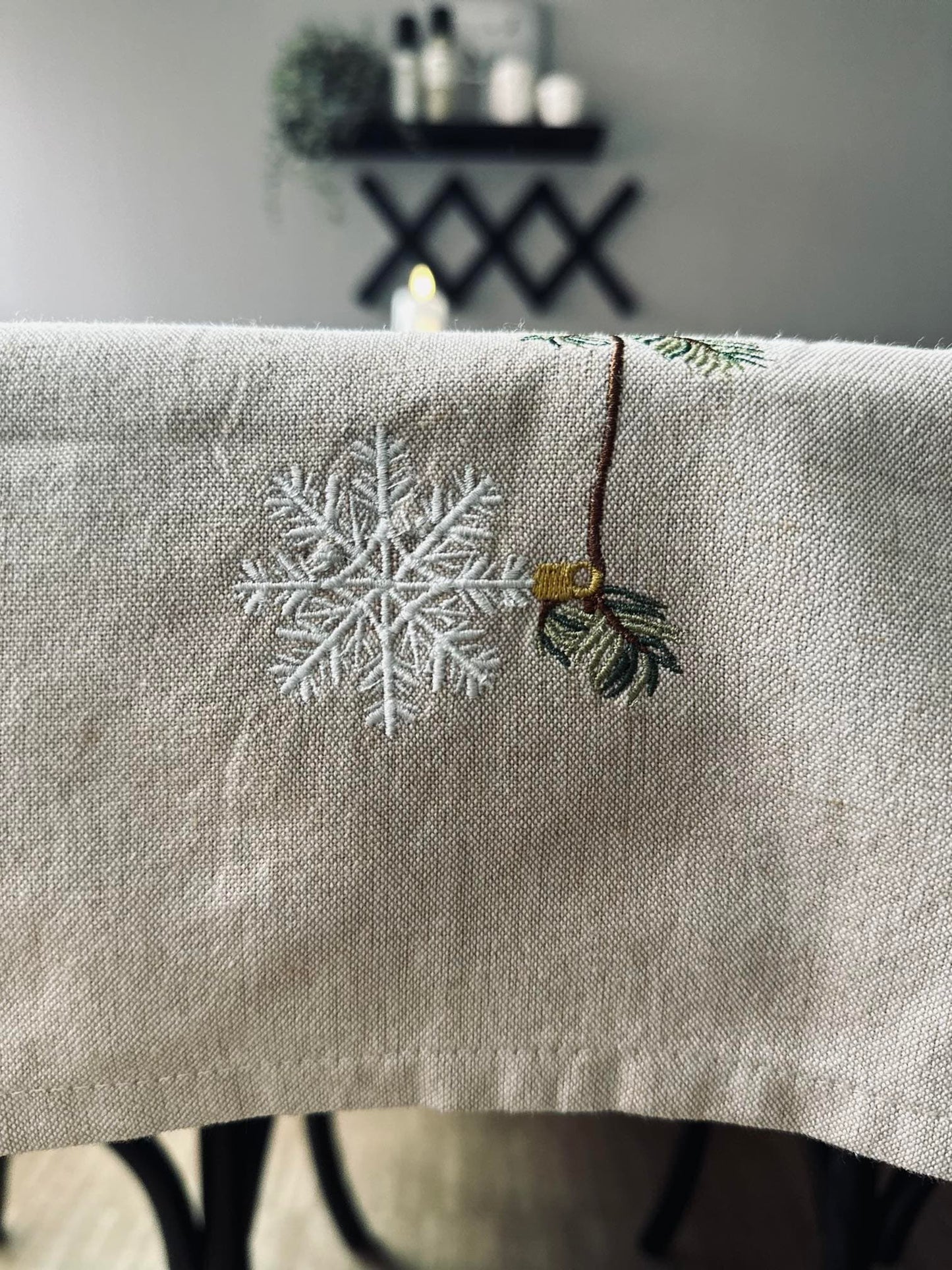 Juledug i recycling bomuld - flere størrelser - VIAMAJA.DK