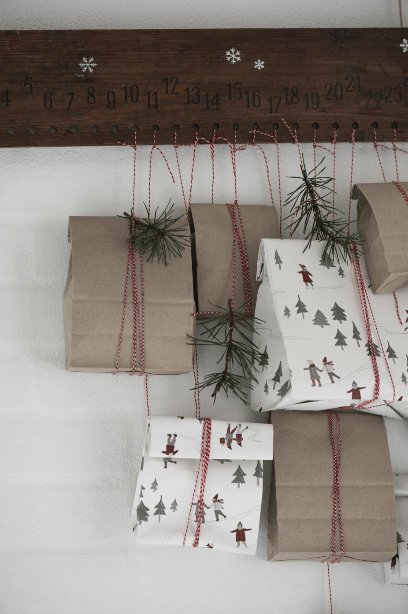 Julekalender 1-24 - Træskilt - VIAMAJA.DK