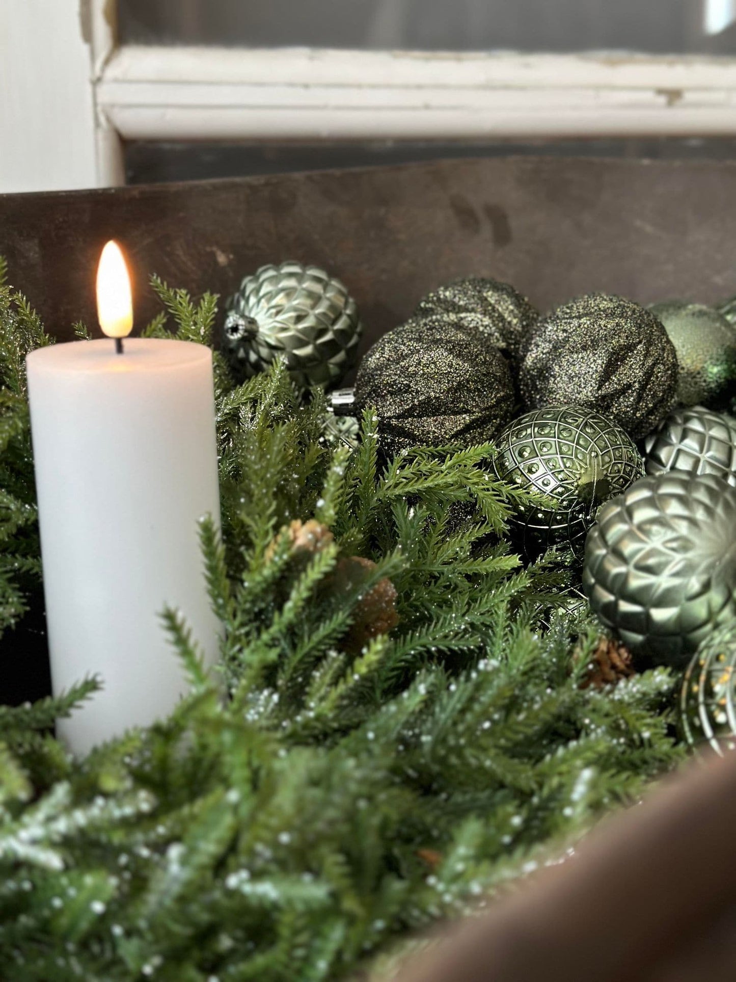 Julekugler 35 stk - 6cm Grøn - VIAMAJA.DK