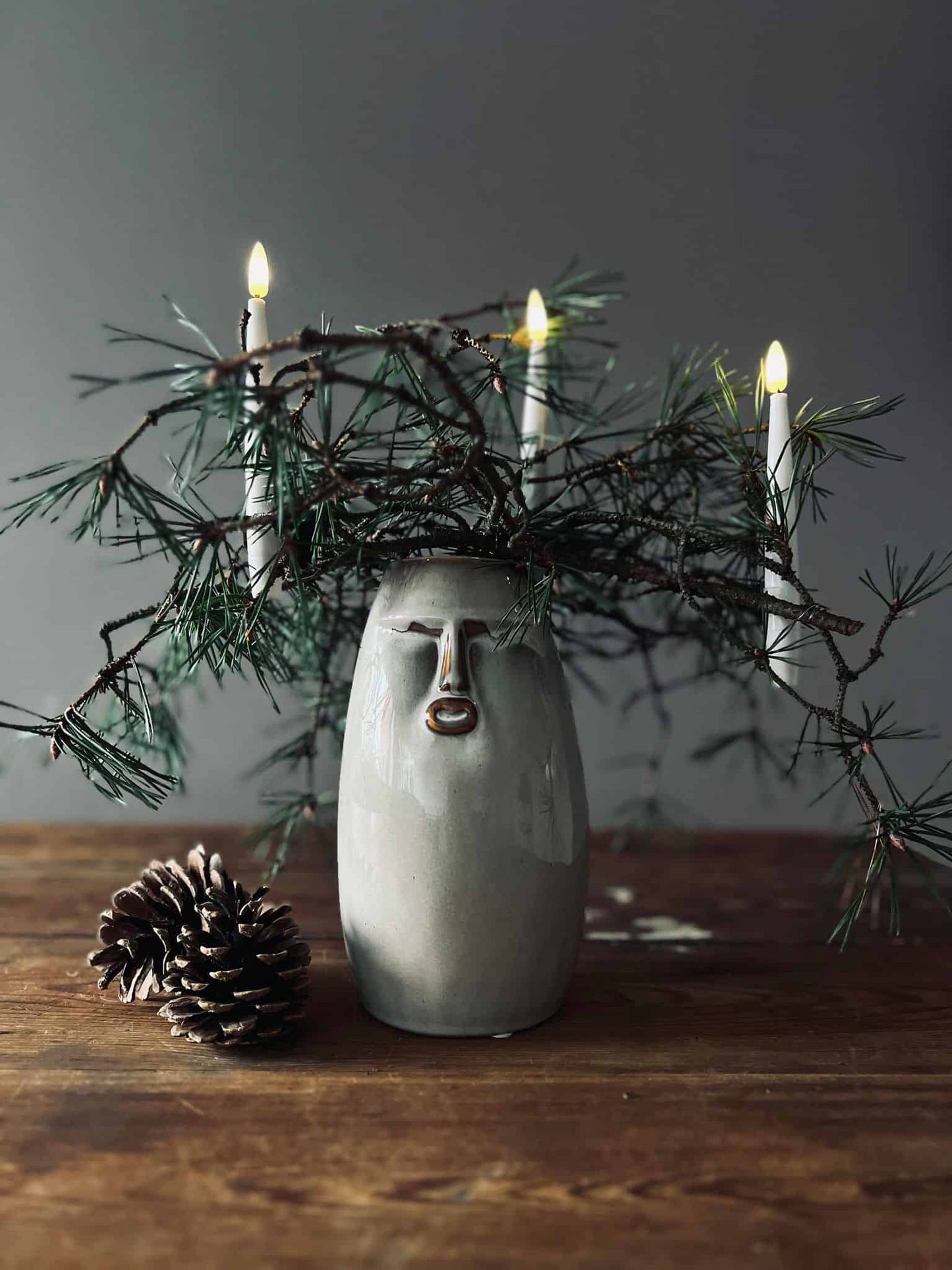 Juletræslys med 10 lys på klemme - 3d væge // Ink fjernbetjening - VIAMAJA.DK