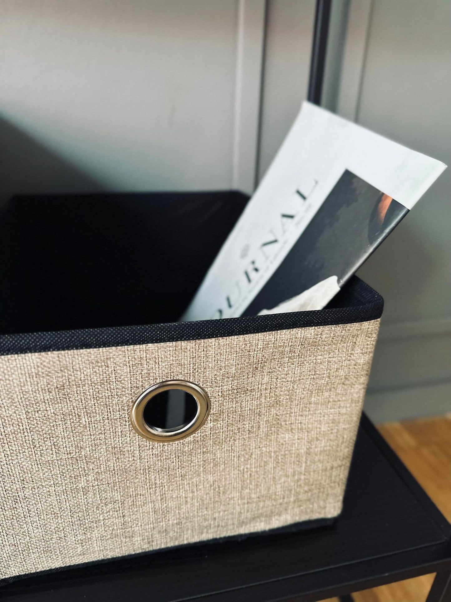 Kasse foldbar - Beige lille - VIAMAJA.DK
