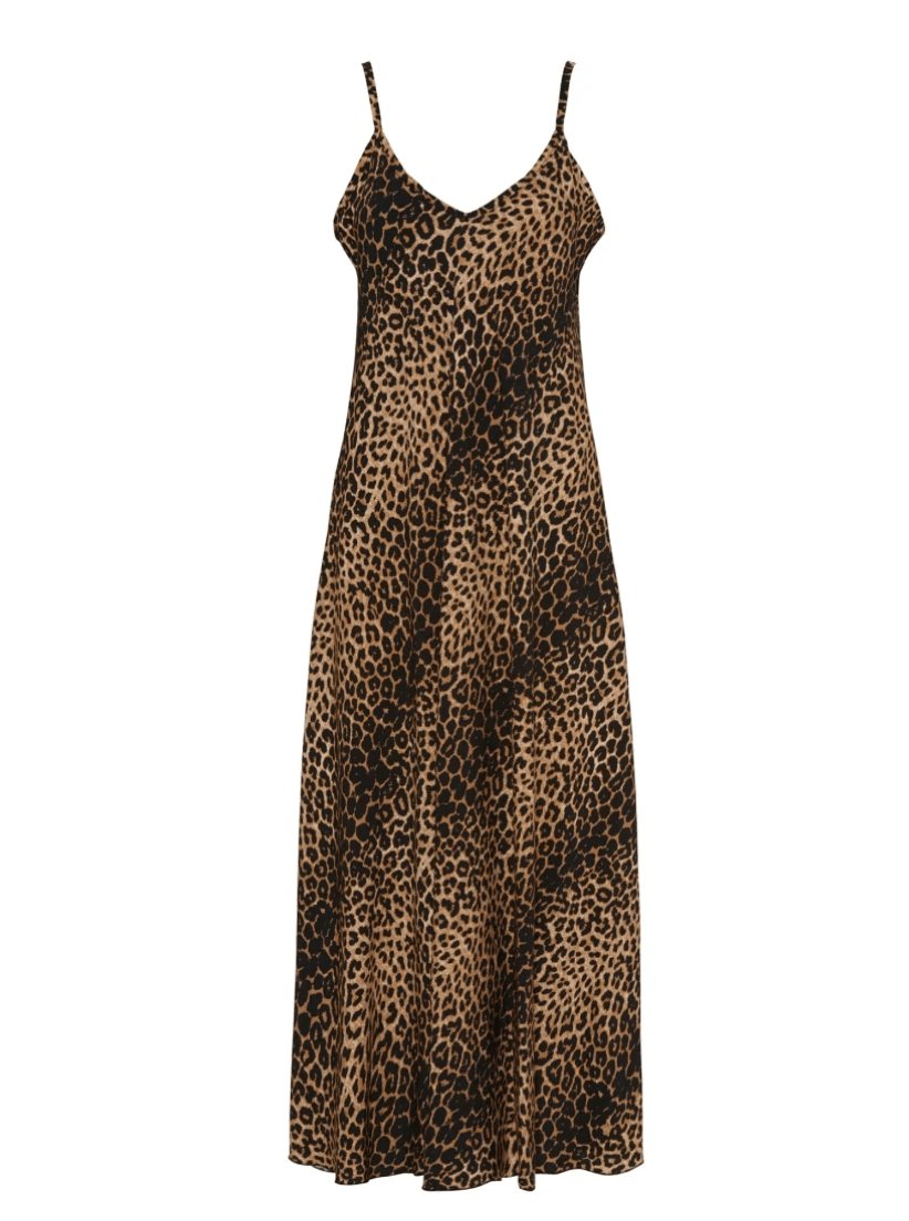 Kjole i loose fit – Leopard - VIAMAJA.DK