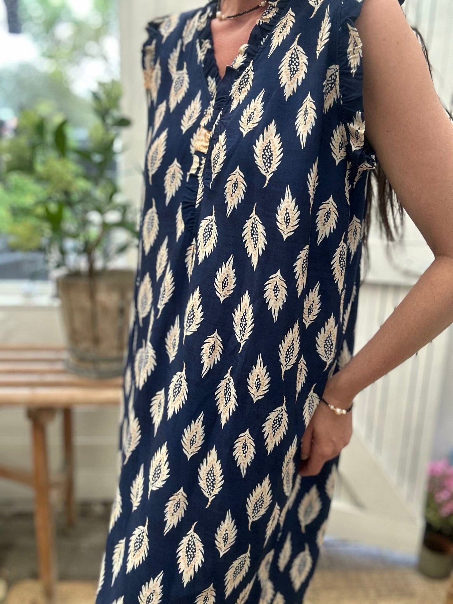 Kjole – Navy Nadia - VIAMAJA.DK