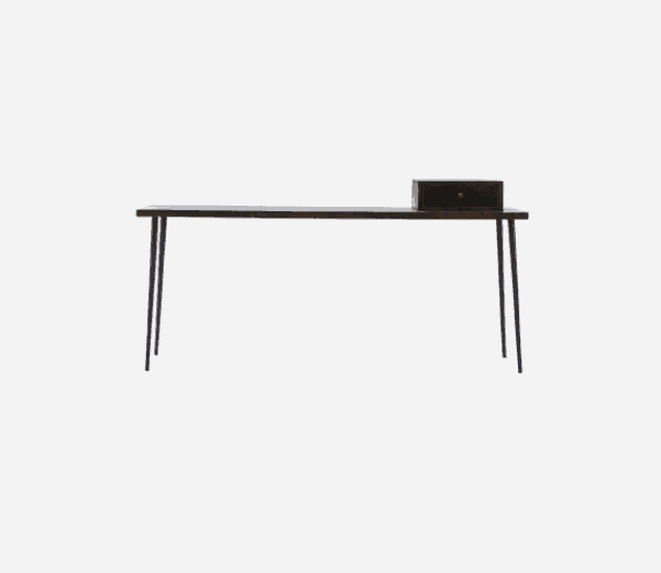 Konsolbord / Skrivebord - Sortbejdset mangotræ - VIAMAJA.DK