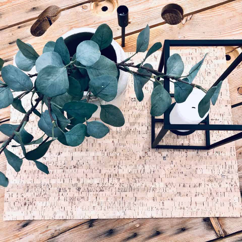 Kork dækkeserviet – Nordic creme – Stor - VIAMAJA.DK