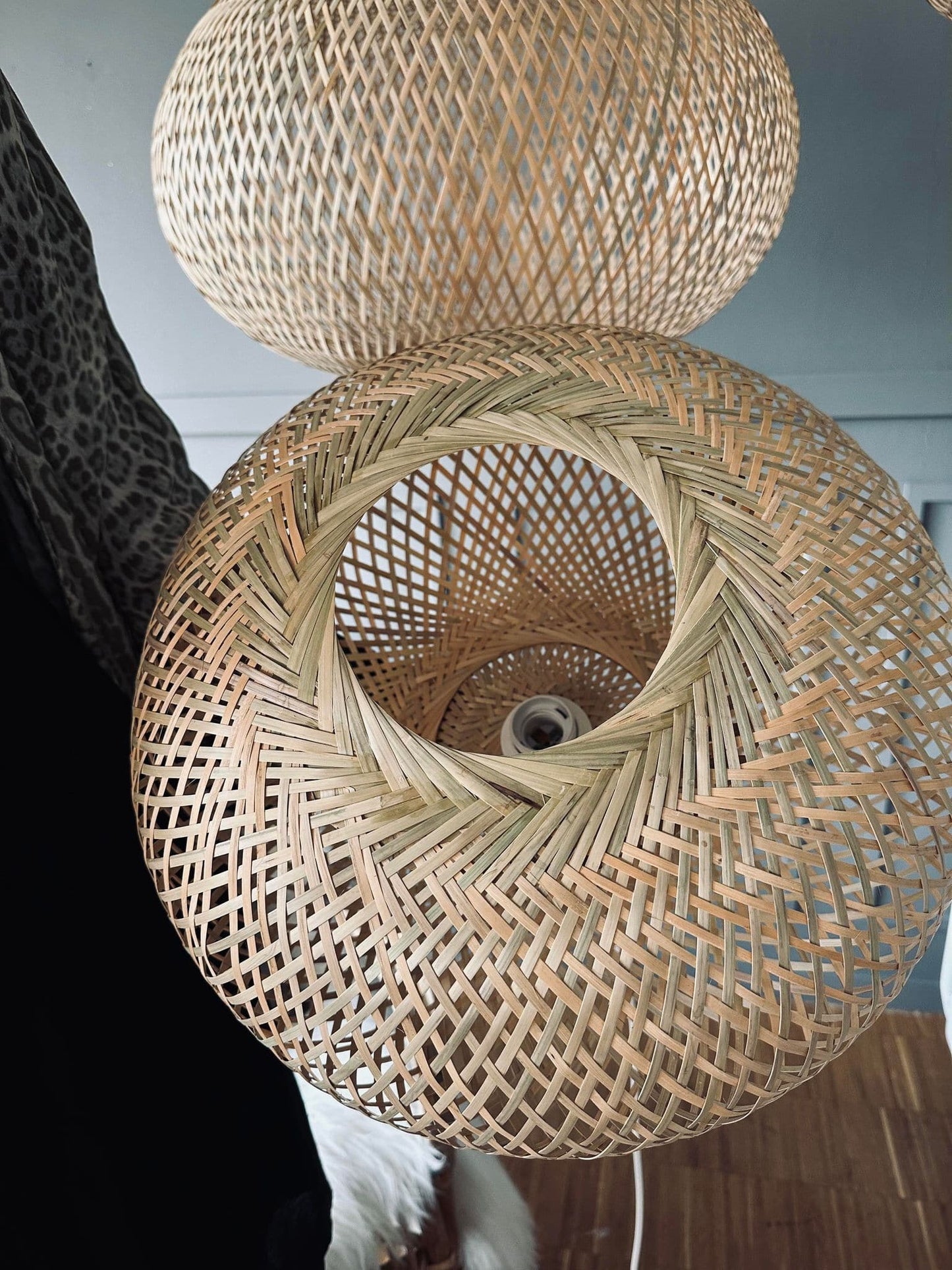 Lampe bambus - Dia 35cm - VIAMAJA.DK