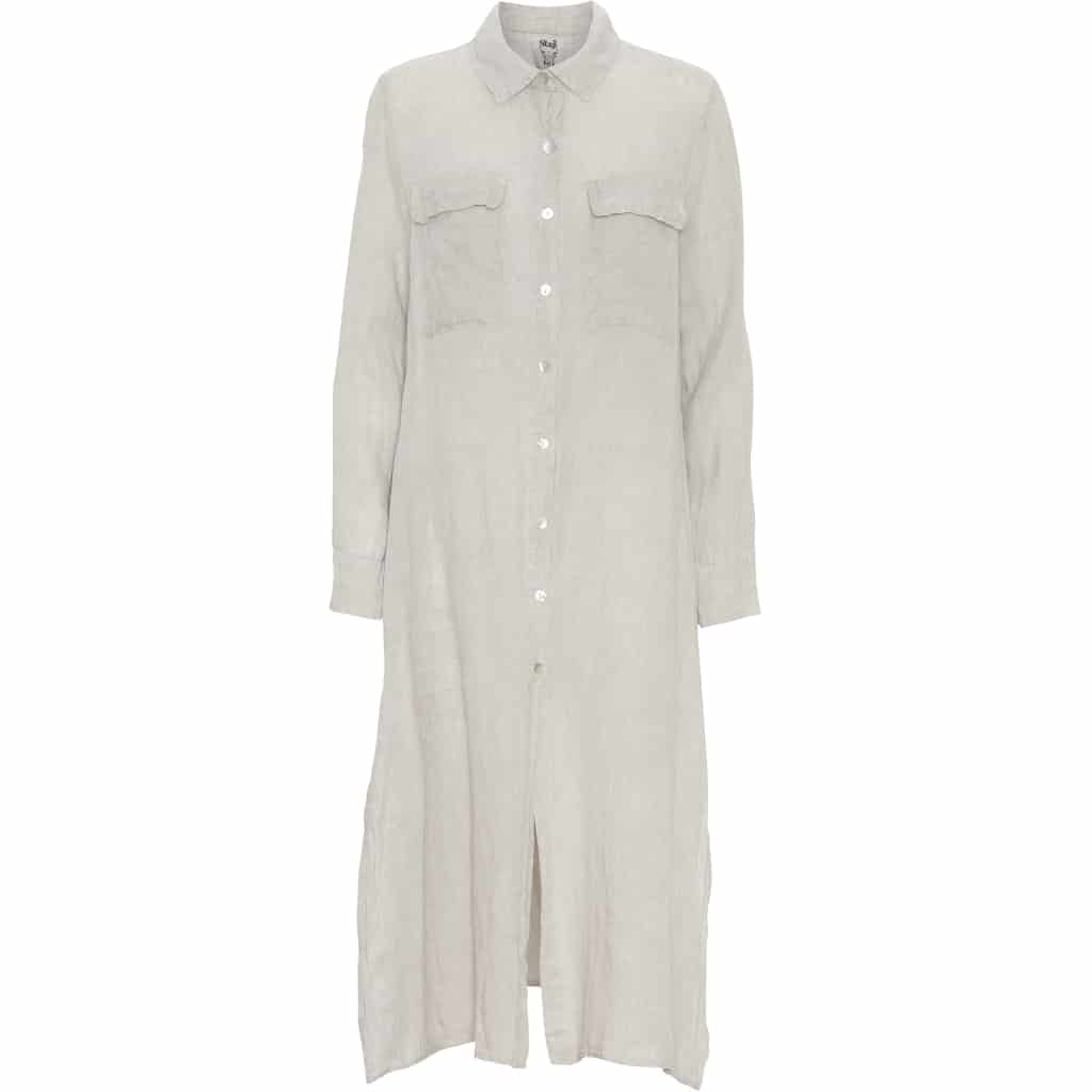 Lang skjorte i Taube Hør - OLLI S/M - VIAMAJA.DK