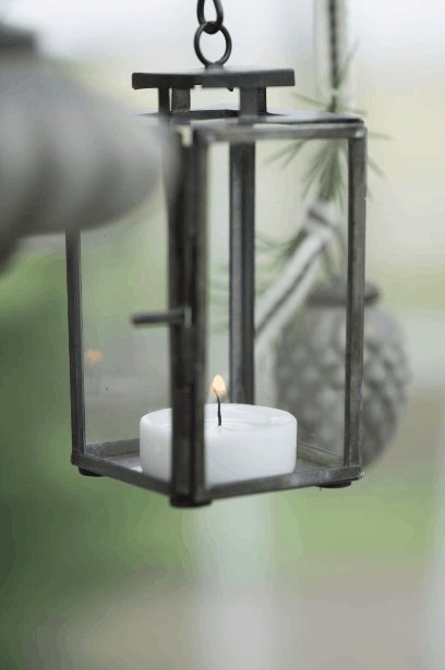 Lanterne mini - Sort metal - VIAMAJA.DK