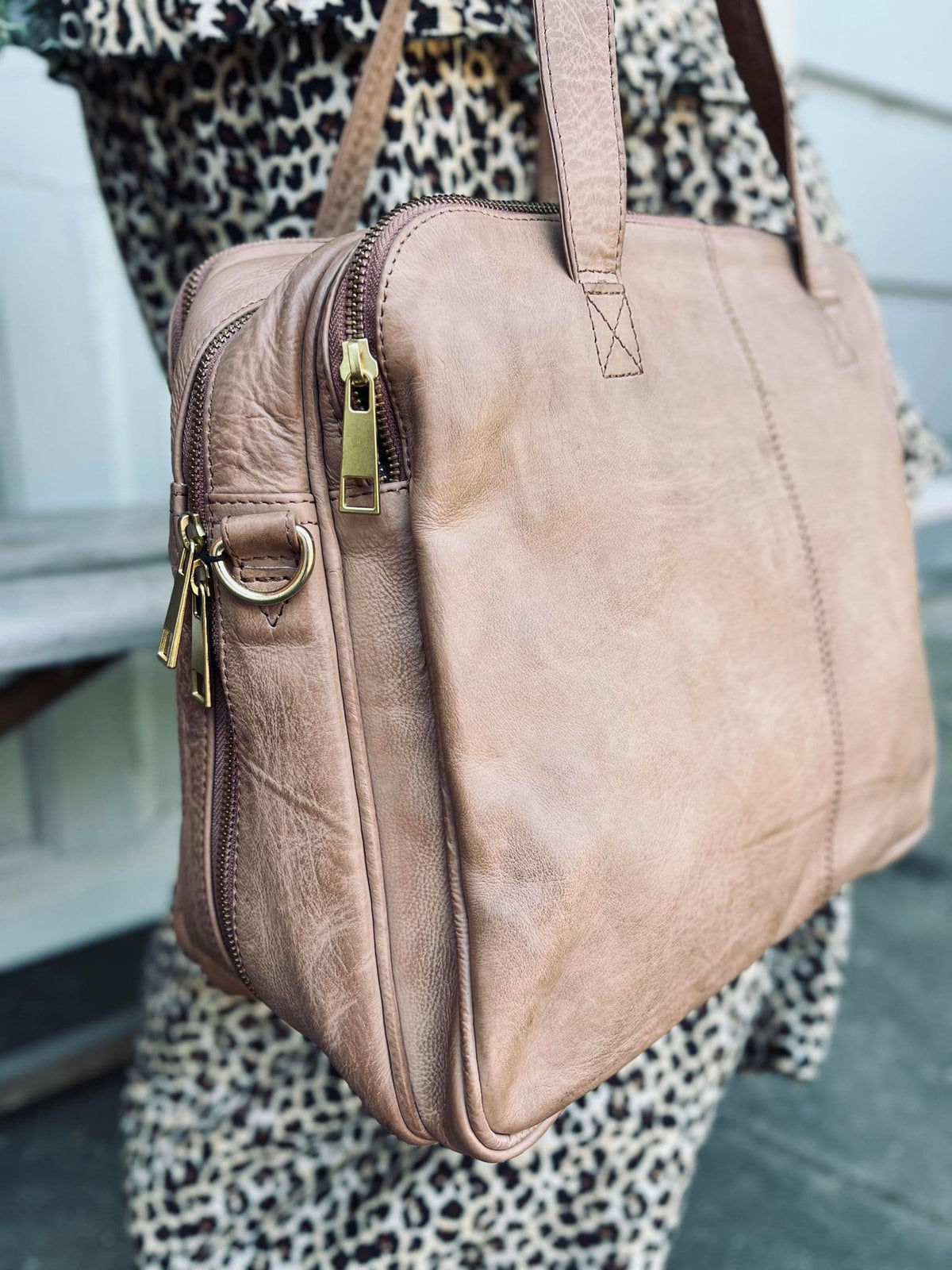 Laptop taske i blødt skind // Honey Deluxe - VIAMAJA.DK