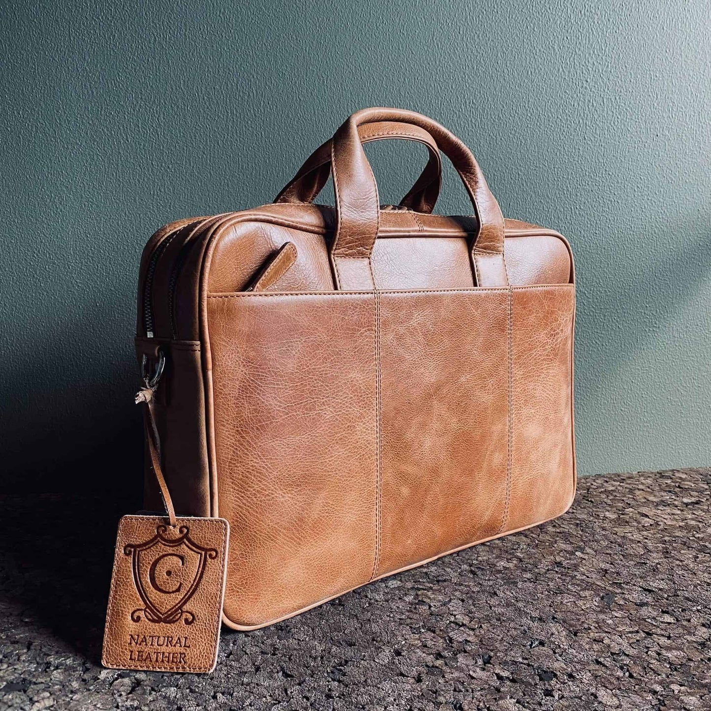 Laptop Taske MELLO – Vintage Brun skind - VIAMAJA.DK