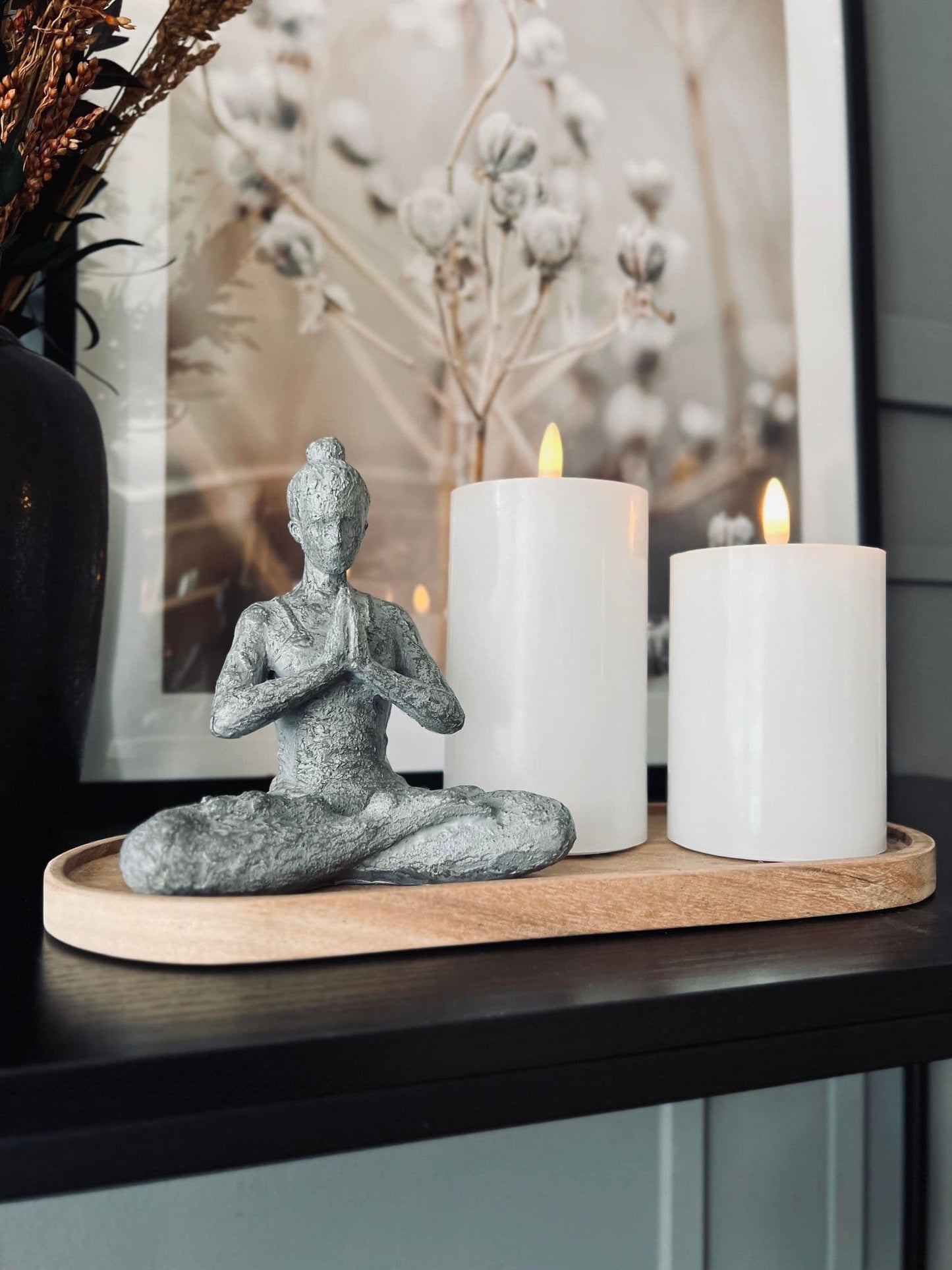 LED Bloklys H 10cm m. Timerfunktion - VIAMAJA.DK