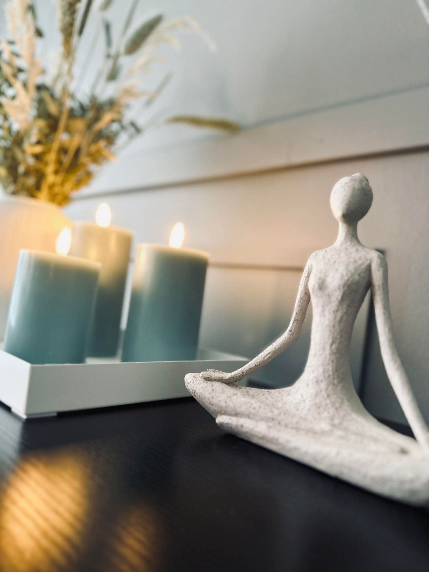 LED Bloklys / Sea blue 3 stk. Inkl. fjernbetjening - VIAMAJA.DK