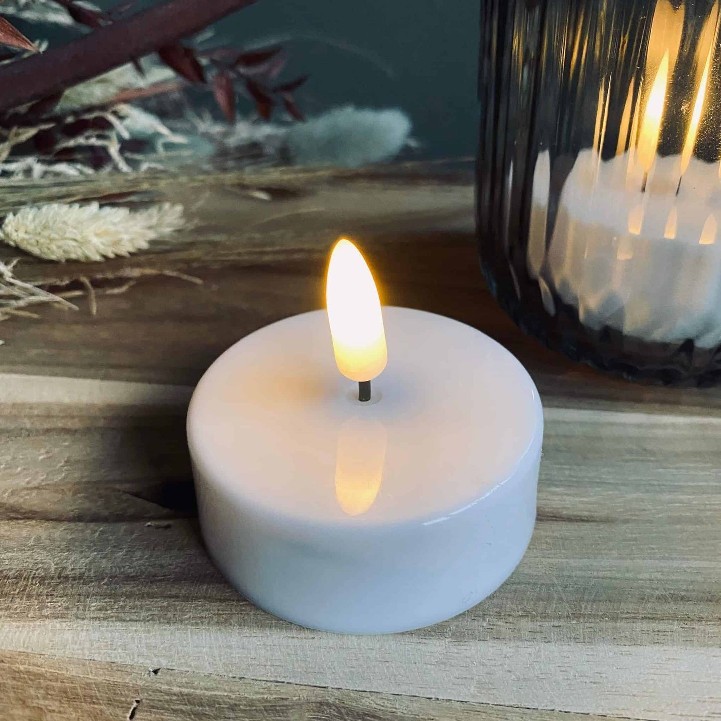 LED fyrfadslys JUMBO - fjernbetjening kan tilkøbes til denne model - VIAMAJA.DK