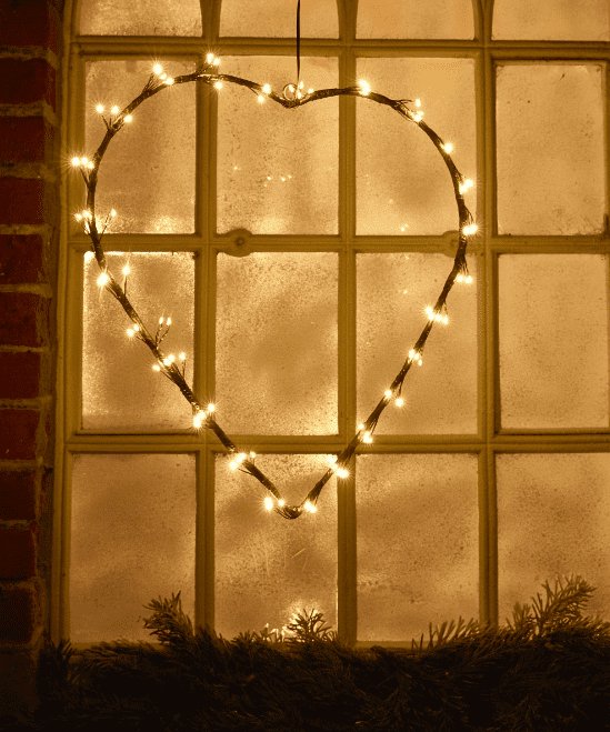 LED Hjerte - Godkendt til Inde / Ude - VIAMAJA.DK