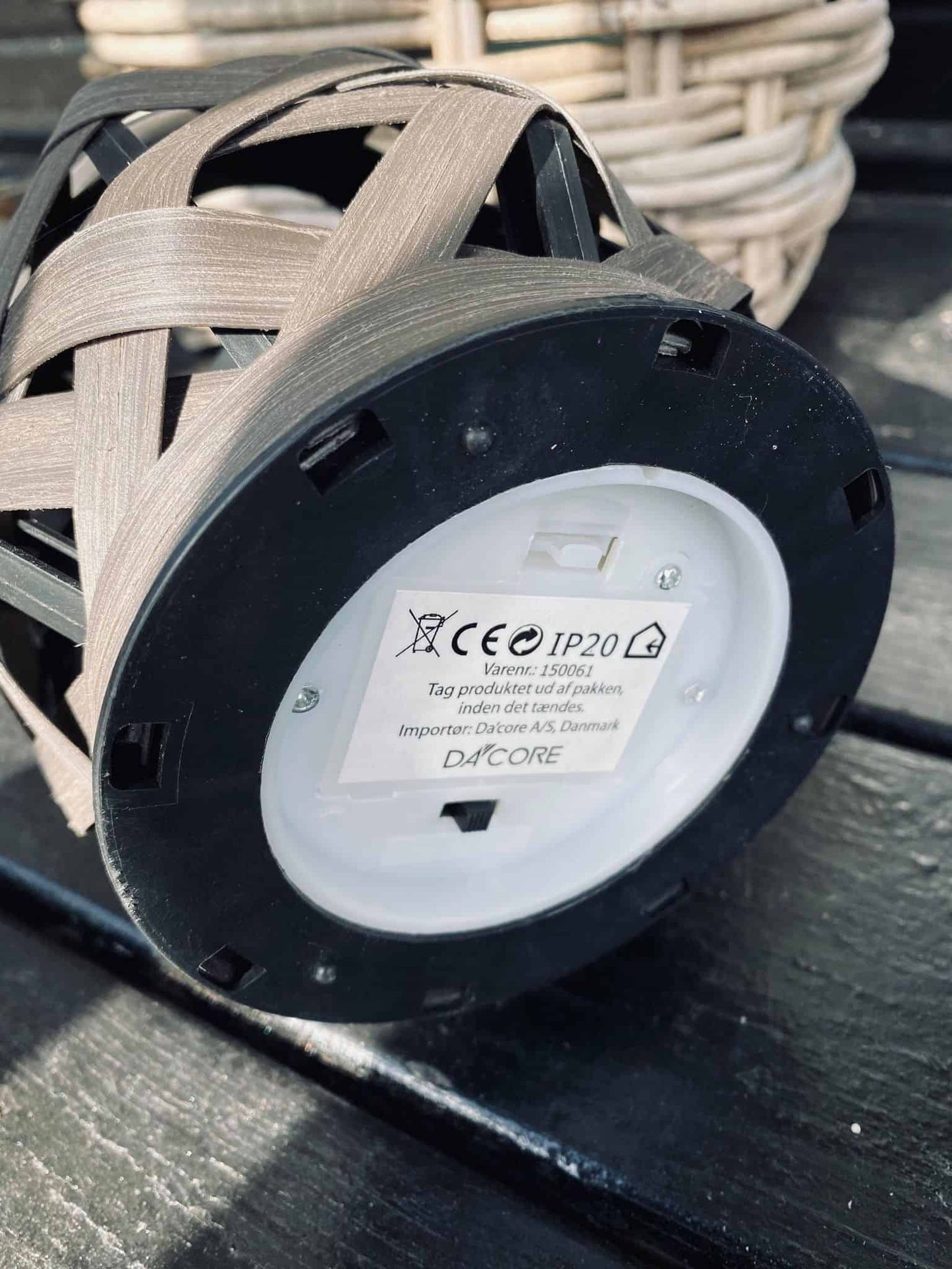 LED Lanterne med vokslys og timer - VIAMAJA.DK